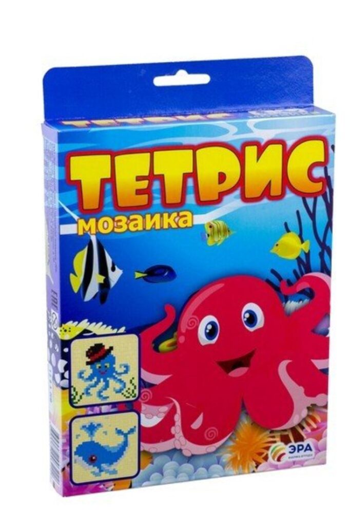 Тетрис-мозаика "Кит и осьминог"